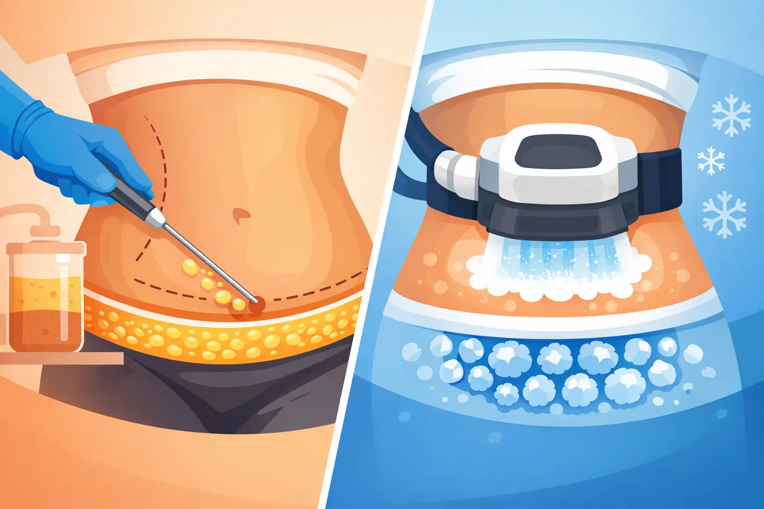 Liposuction vs CoolSculpting Results
